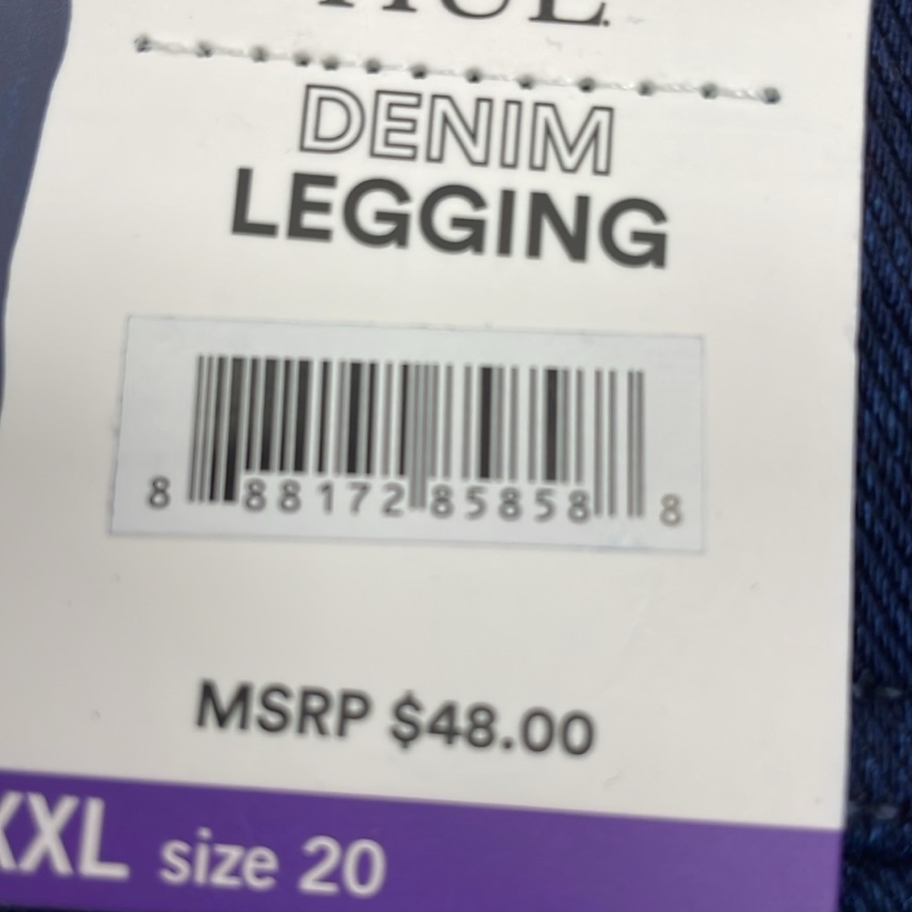 Hue Leggings Size 20/XXL Midnight Blue Color. - Picture 10 of 10